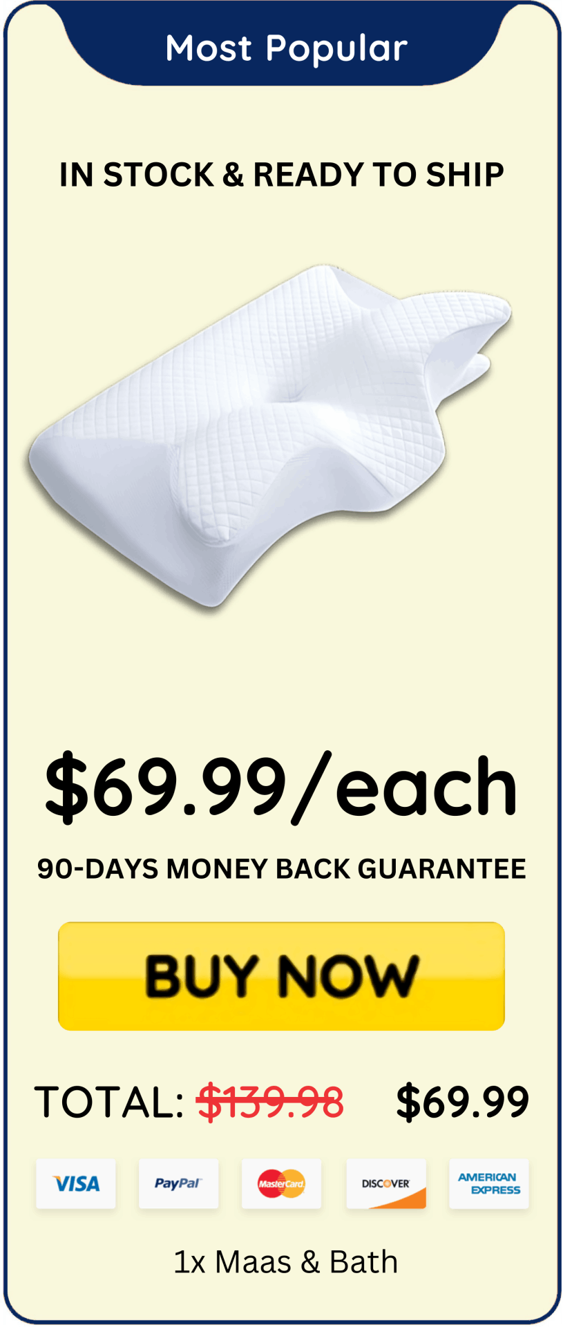 Maas & Bath offer price 